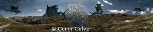 "The Hunt" part of my Underwater Surrealism series. Panor... by Conor Culver 